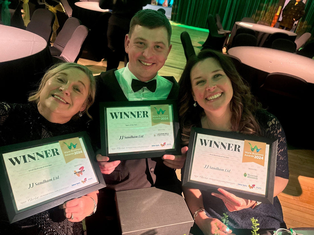 J.J. Sandham Triumphs with Triple Win at Wyre Business Awards